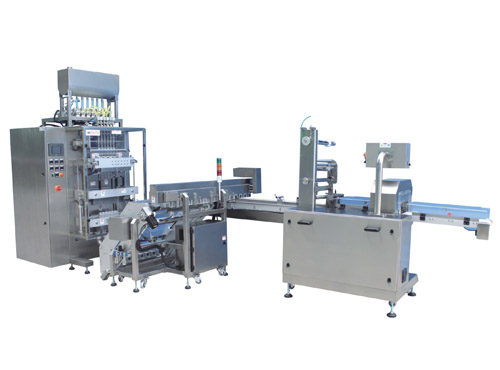 The number of columns and two automatic bag packaging solutions